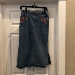 Demon skirt with flower design